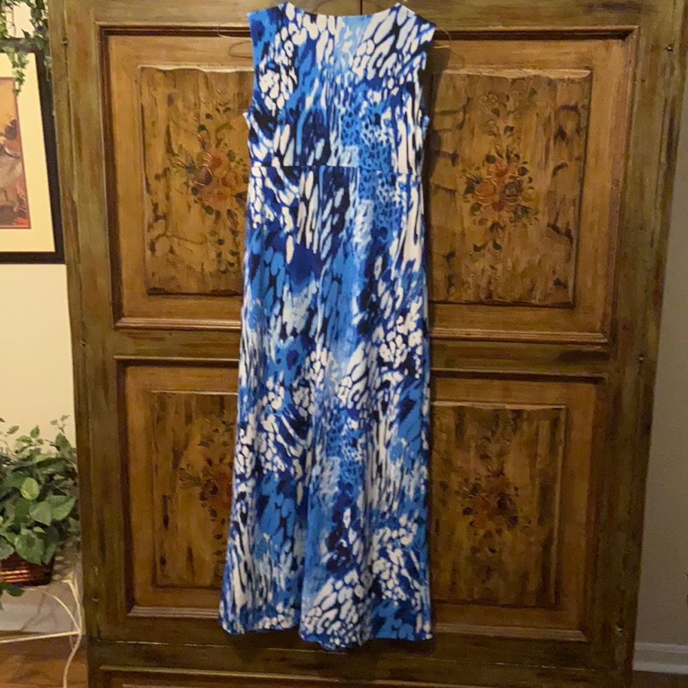 Chico Blue & White Maxi Dress